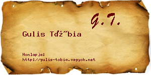 Gulis Tóbia névjegykártya